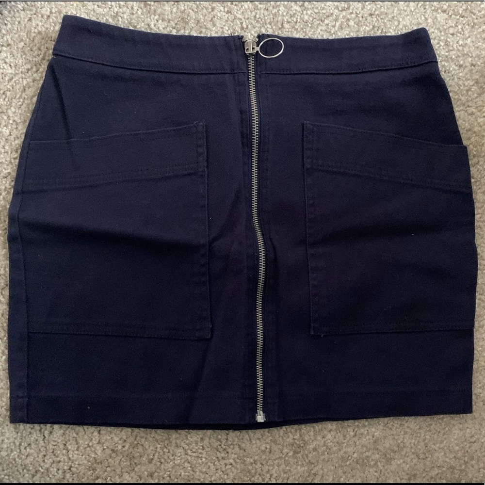Front zip Denim Skirt | Forever 21